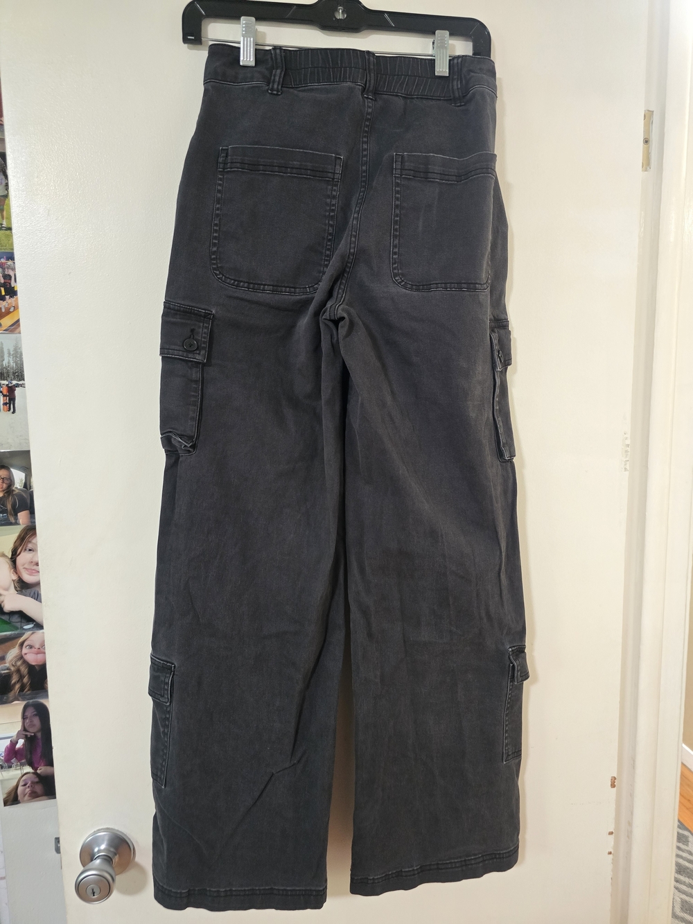 Wild Fable Cargo Pants Womens XS Charcoal Gray Wide Leg Utility Baggy Y2K